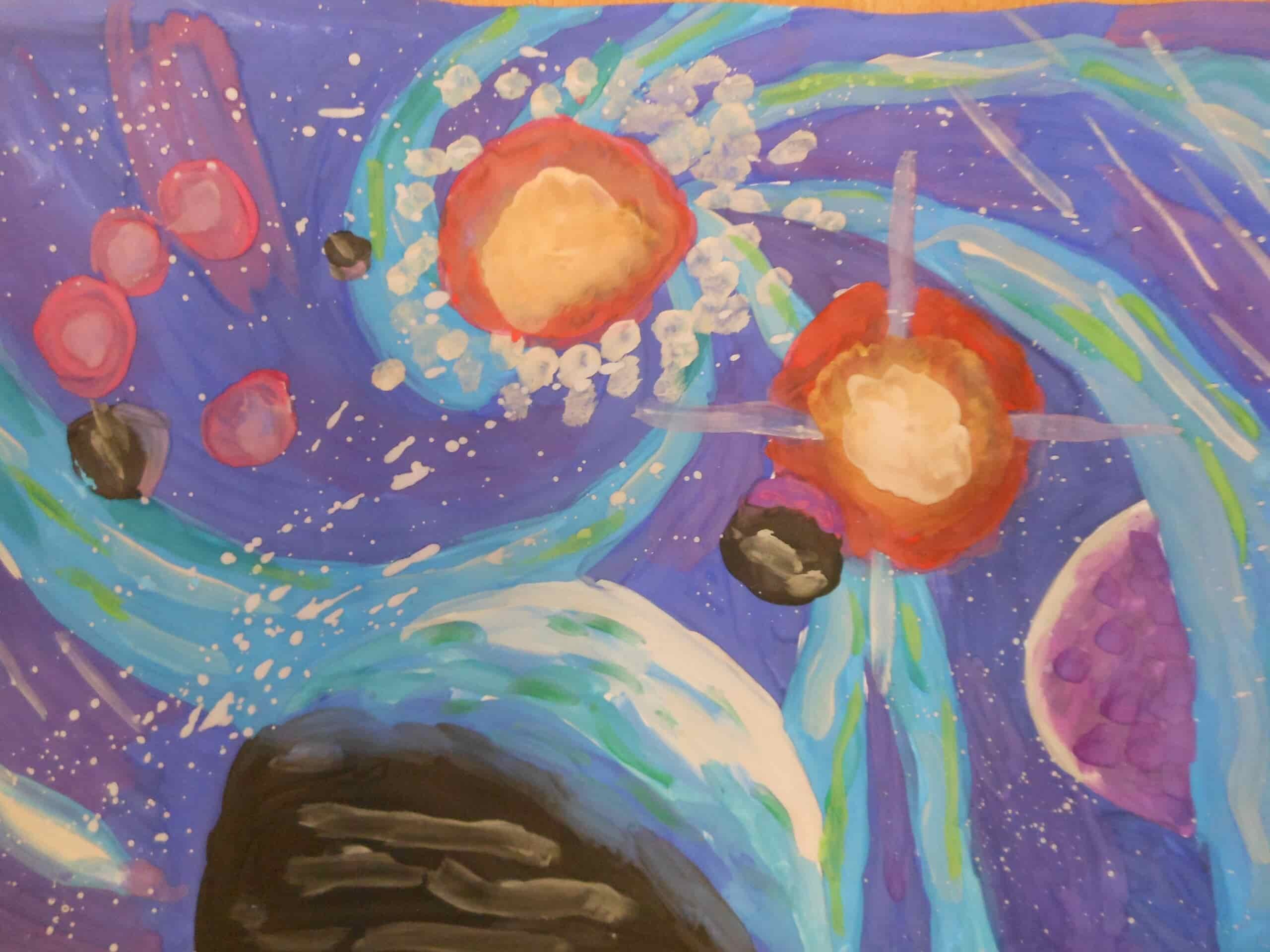 Проект космические дали. Космос рисунок для детей. Космос картинки для детей школьного возраста. Рисунок на тему загадочный космос. Рисование загадочный космос.