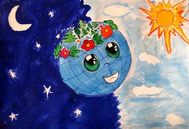 Зелёная Планета глазами детей. Рисунок на тему день земли. Рисование для детей день земли. Конкурс день земли. Рисунок на тему земля наш общий дом