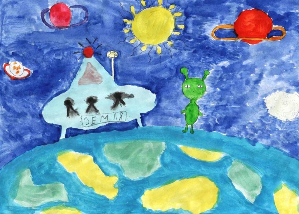 Дом на луне рисунок детский окружающий мир. Темы для рисования. Рисунок на космическую тему. Детские рисунки на тему космос. Космос рисунок для детей.
