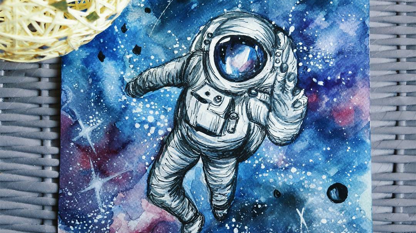 Рисунок на тему космонавт. Рисунок на тему космос. Рисунок на космическую тему. Рисунок на тему космонавтики. Рисование на тему космос.