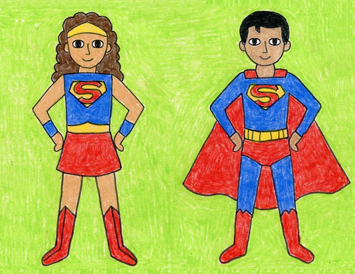 Рисование супергероев для детей