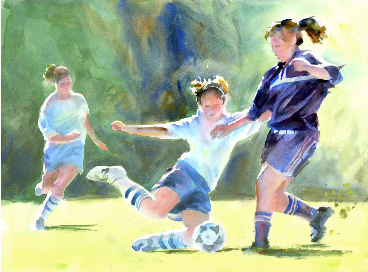 Футбол картины художников