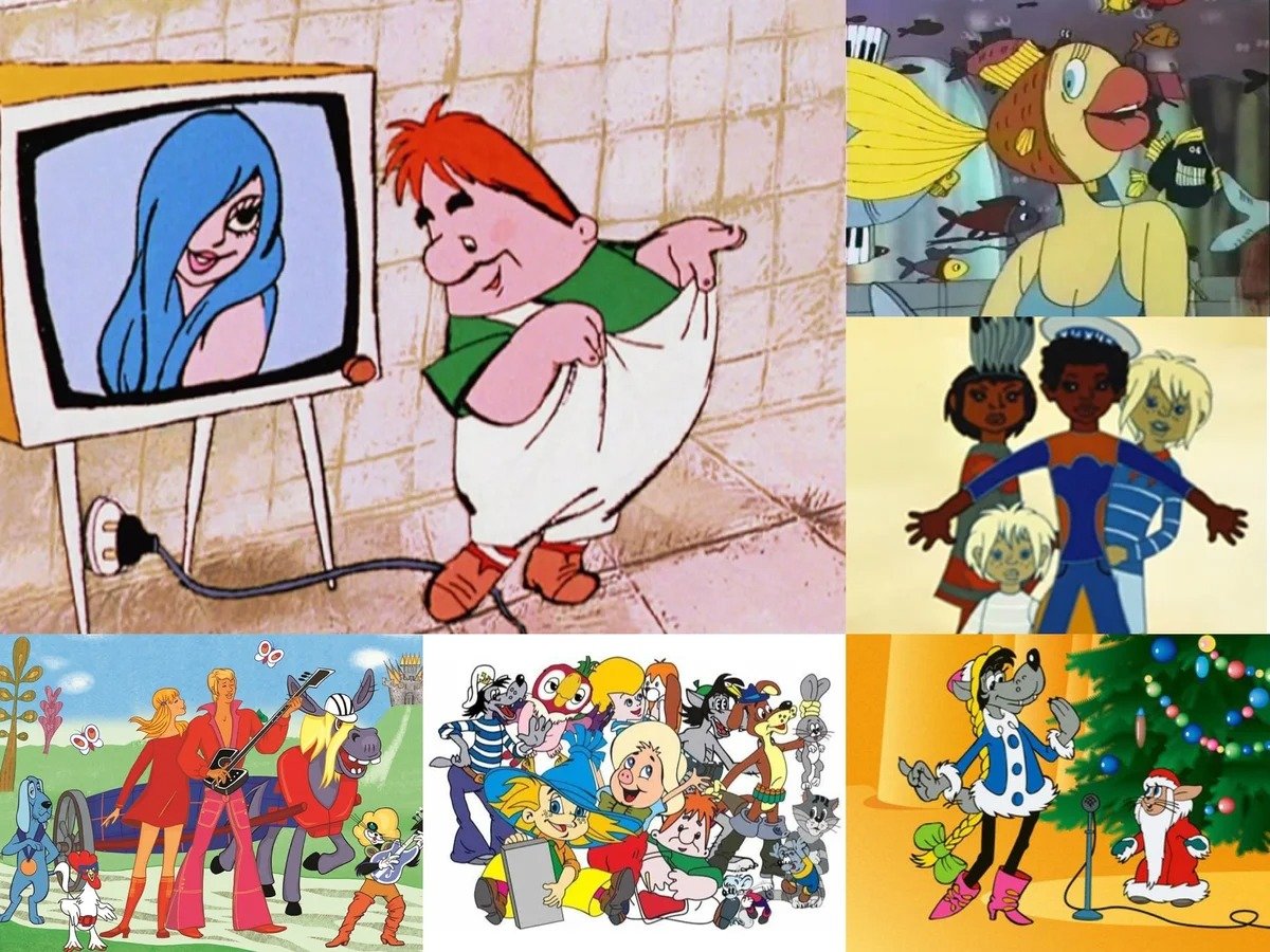 Известные персонажи советских мультфильмов