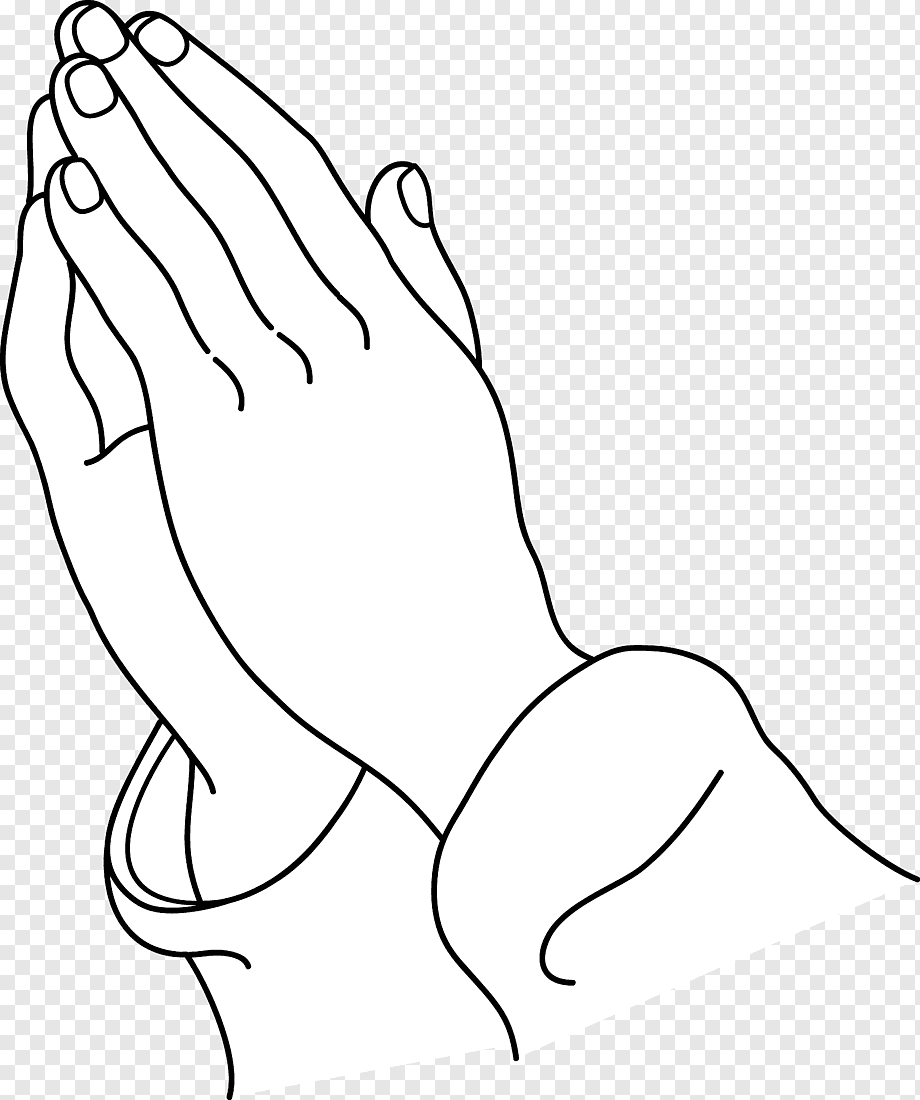Руки в молитве раскраска для детей
