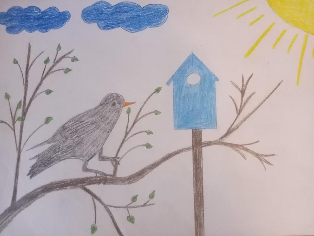 Птицы весной 2 класс. Детские рисунки птиц. Рисование птицы весной. Рисование весенних птиц. Рисование на тему птицы прилетели.