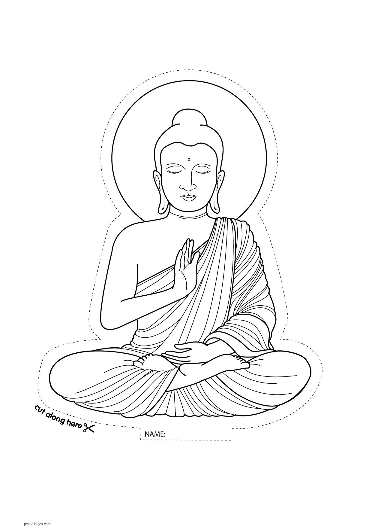 Гаутама Будда рисунок