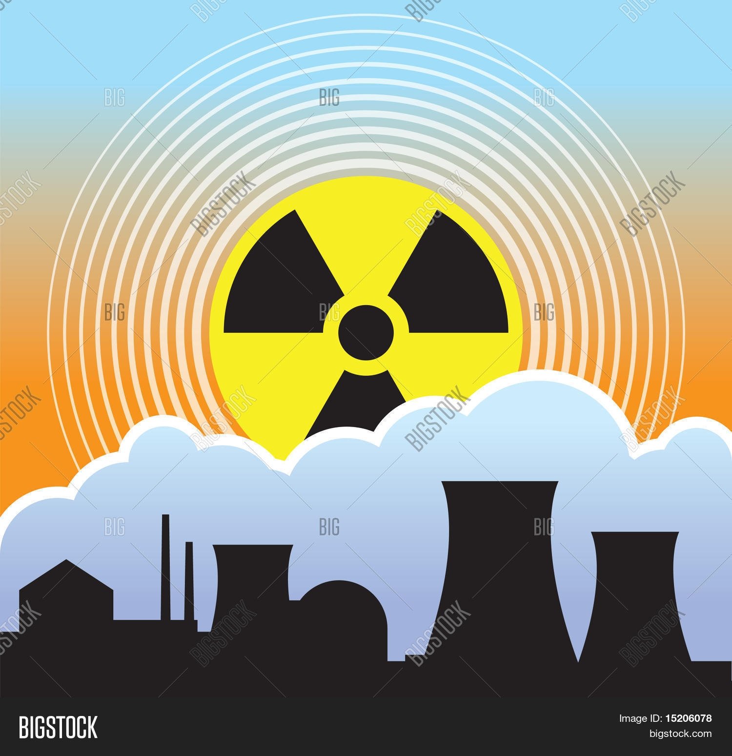 Плакат на тему радиация