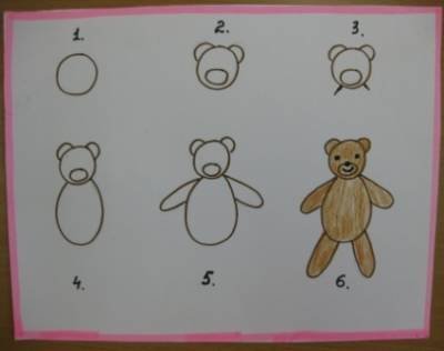 Рисование медведя в старшей группе