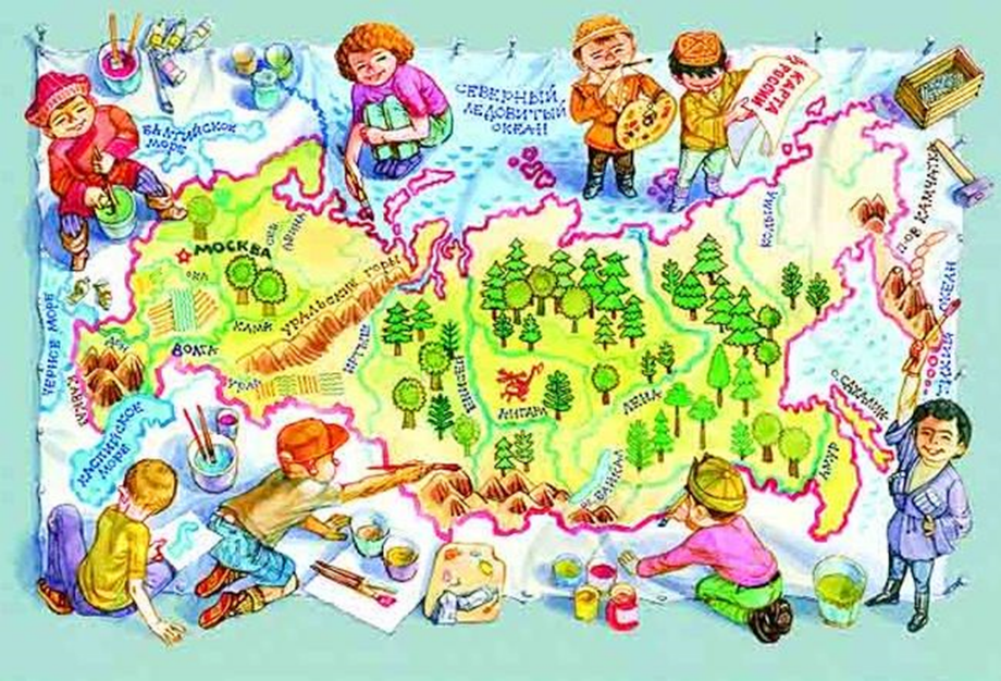 Карта России для детей. Карта России для дошкольников. Карта России картинка для детей. Карта России для детей дошкольников.