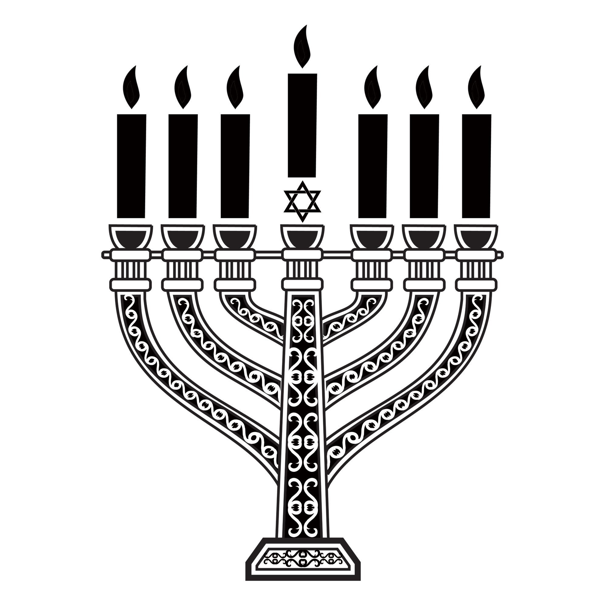 Символ Израиля семисвечник звезда