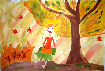 Рисунок на тему Мои каникулы осенние