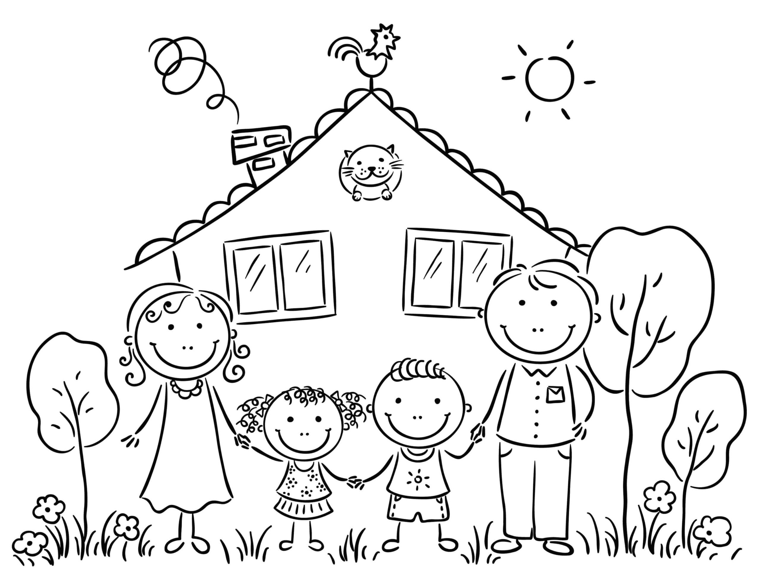 Рисунок мой дом моя семья. Раскраска семья. Семья раскраска для детей. Раскраска "моя семья". Раскраска дом и семья.