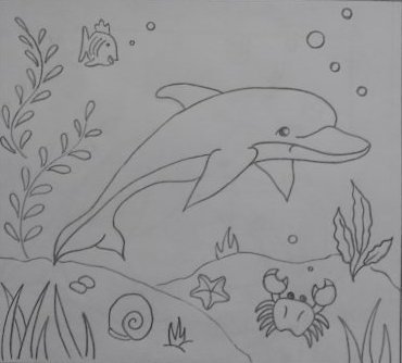 Подводный мир рисунки для срисовки