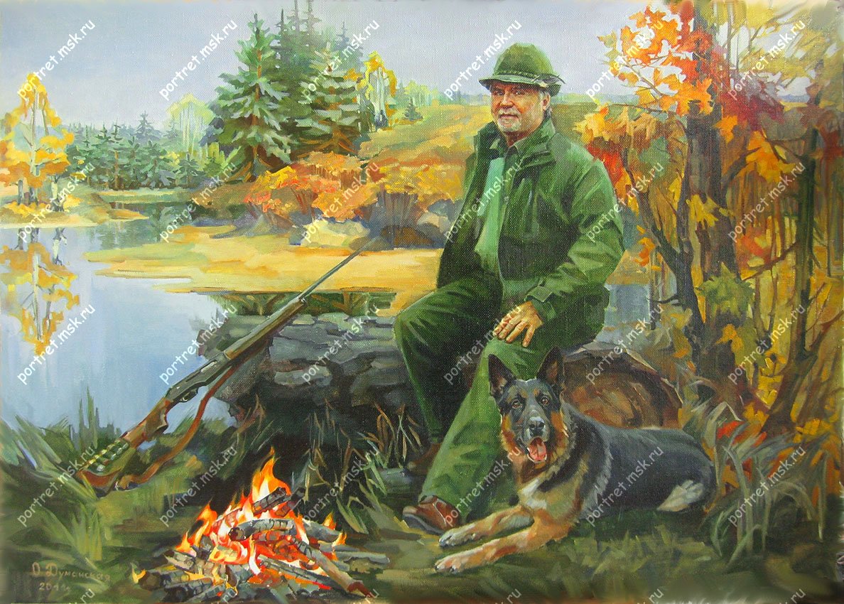 Картина охотники