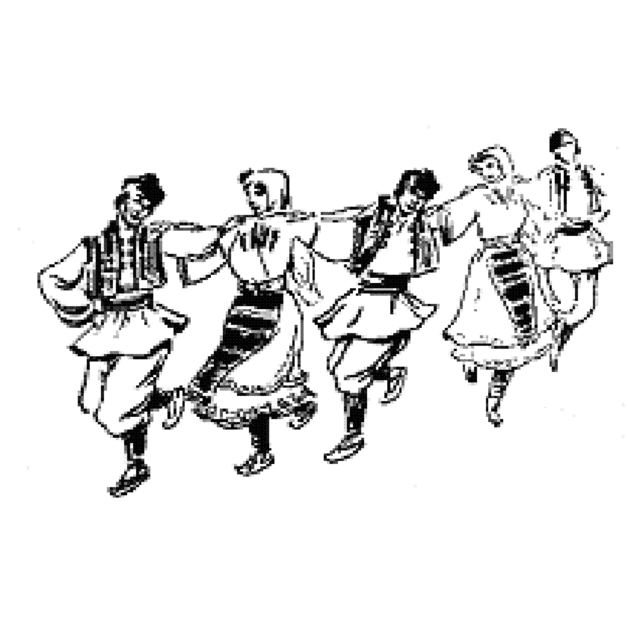 Народный танец рисунок