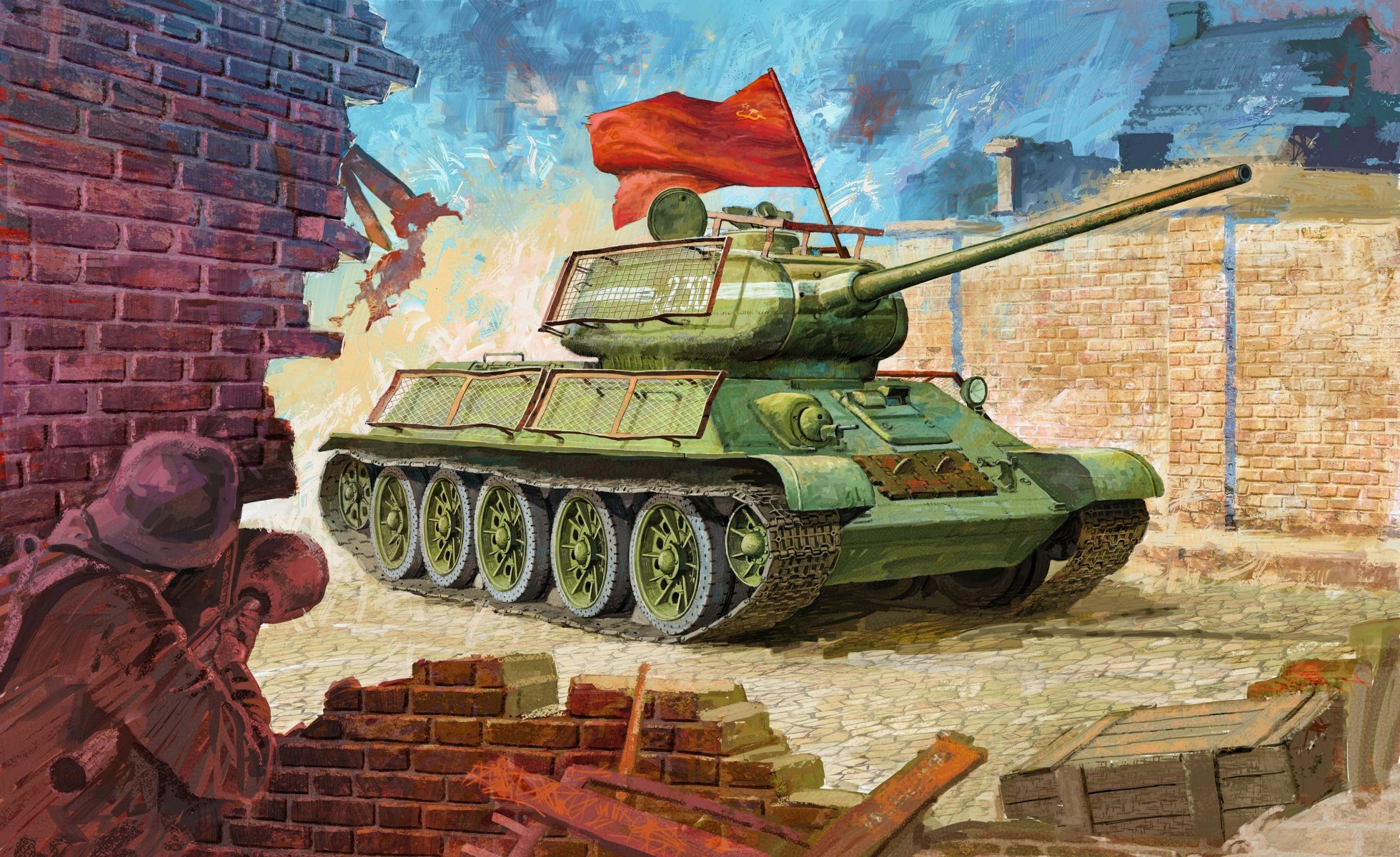 Т34-85 танк Победы