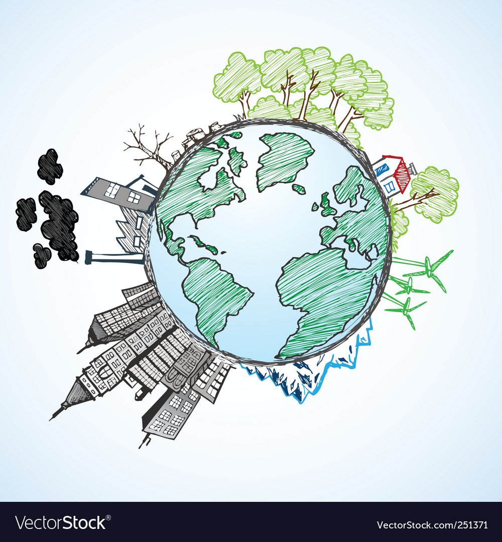 Экологический плакат Графика