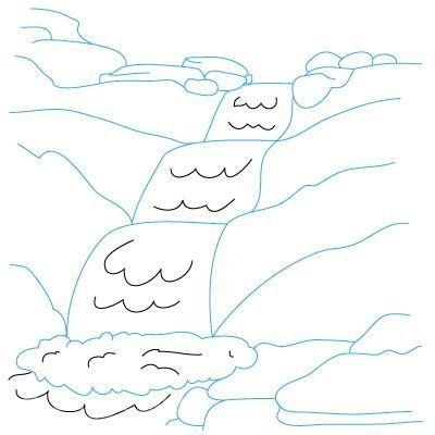 Ручей раскраска для детей