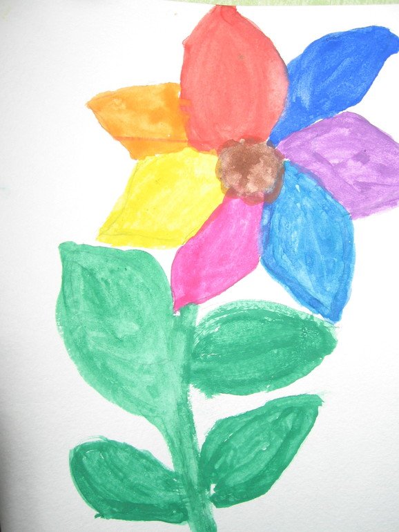 Рисование цветик семицветик старшая группа