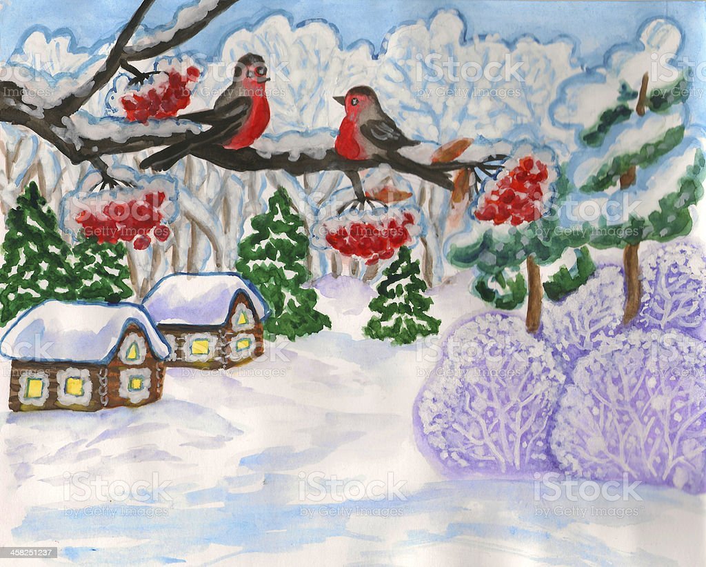 Рисунки на тему красота зимней природы