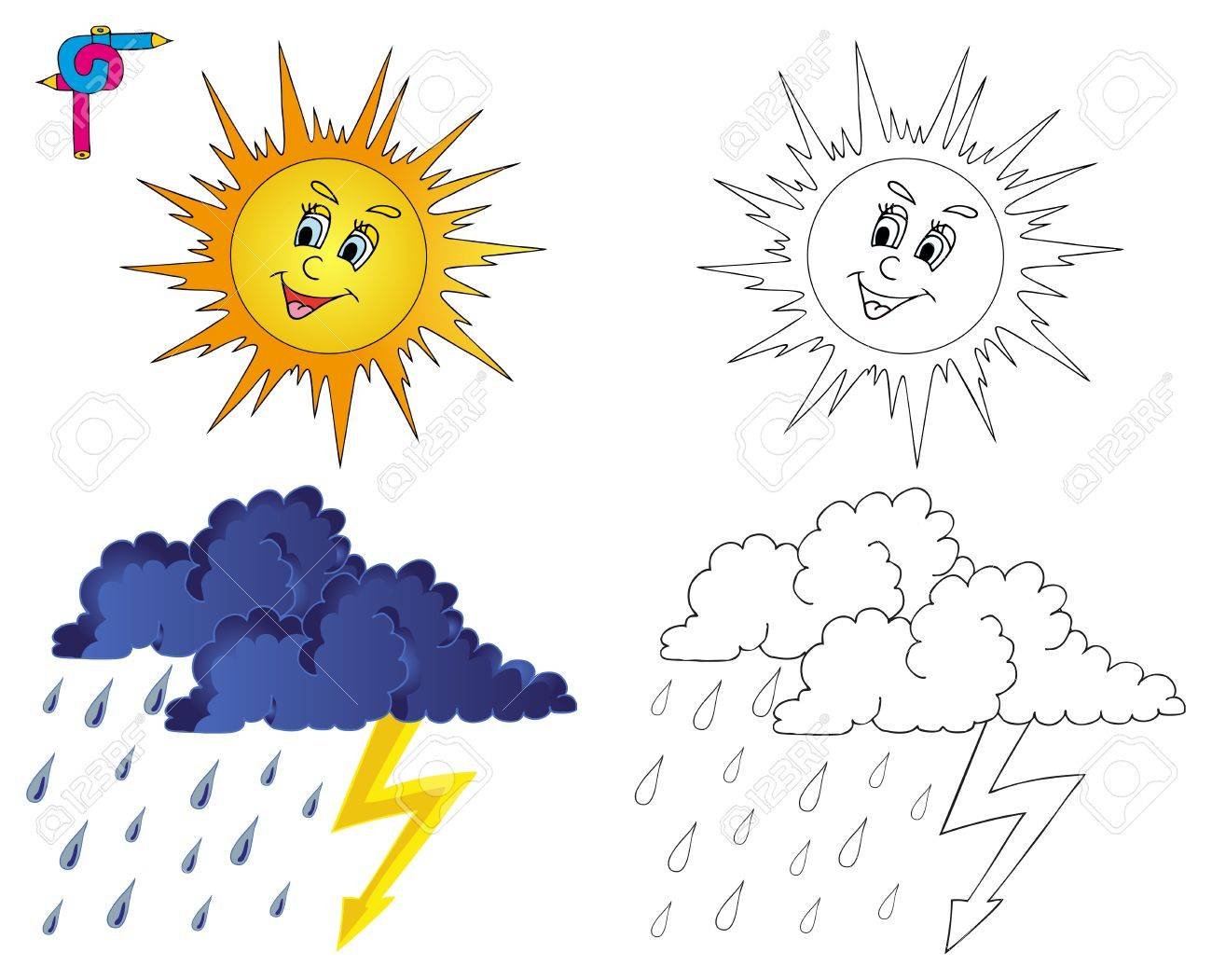 Нарисовать погоду для детей