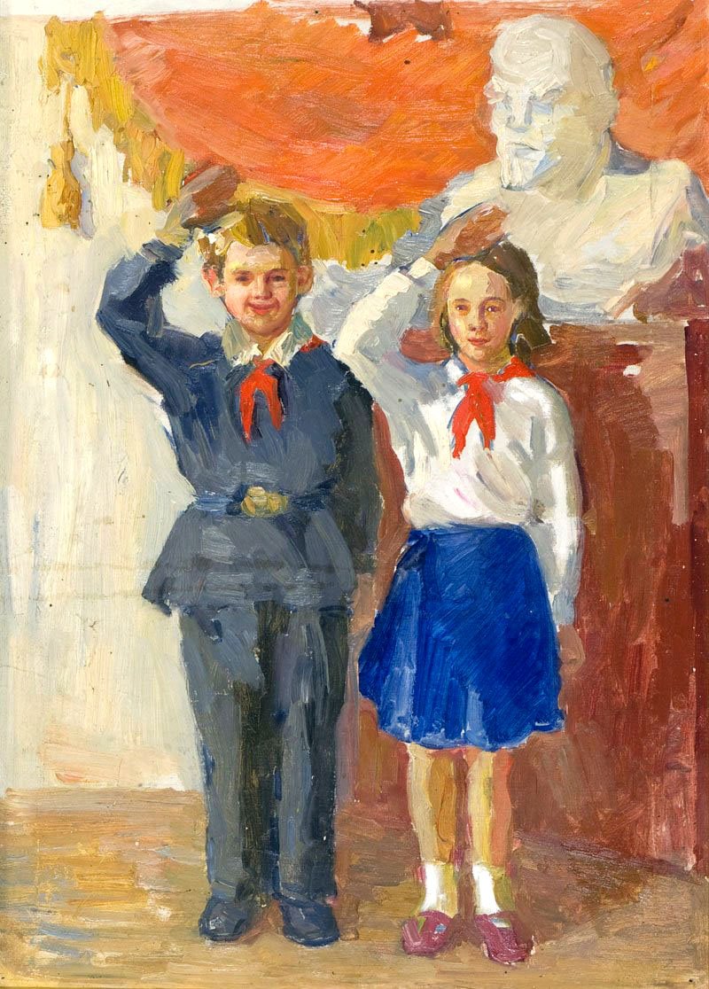 Дунчев Сергей Яковлевич (Россия, 1916 - 2004) «в школу» 1954