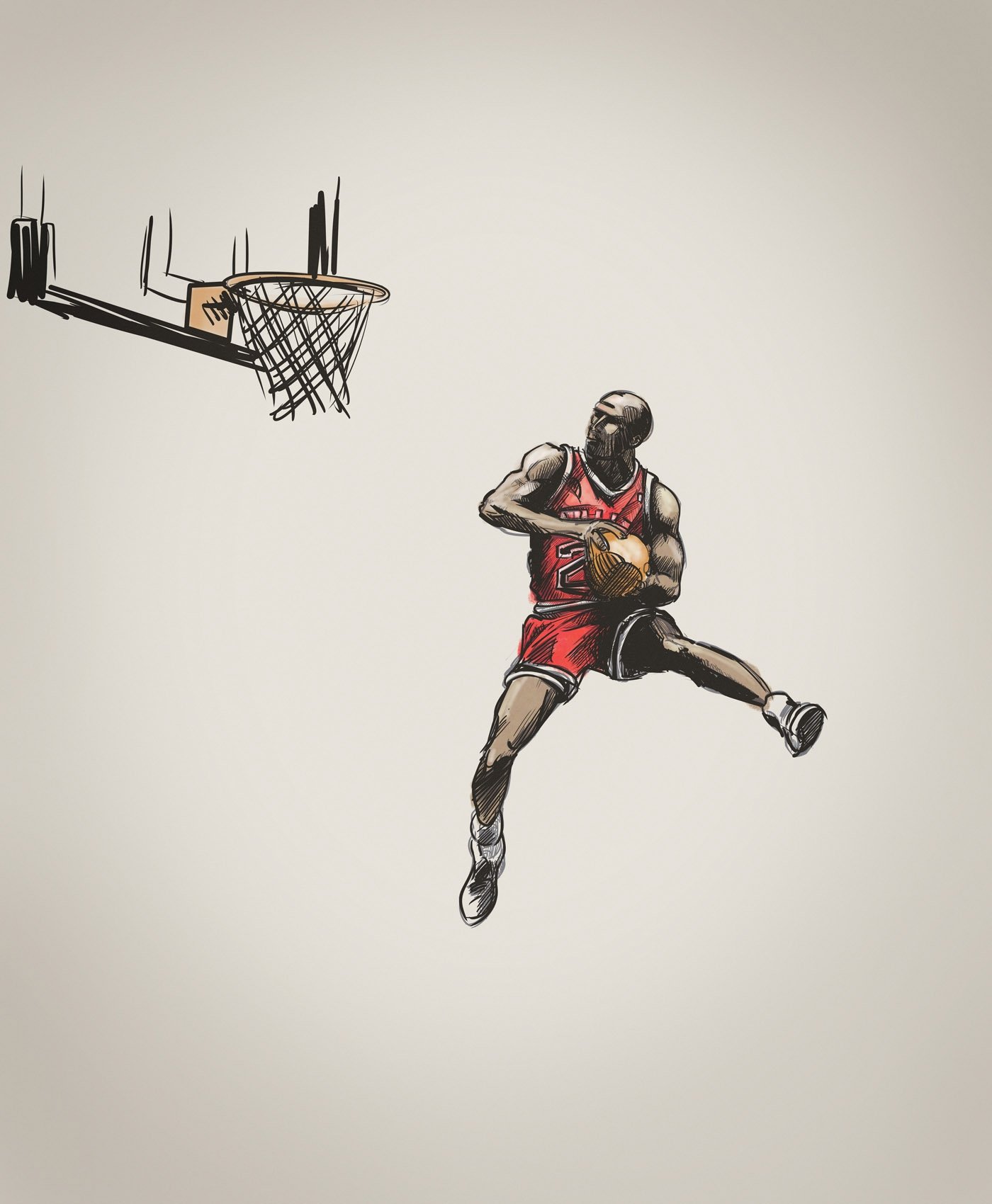 Майкл Джордан баскетболист Art