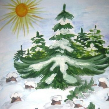 Плакат в защиту хвойных деревьев