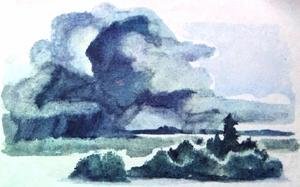 "Тучи" Лермонтова рис унок