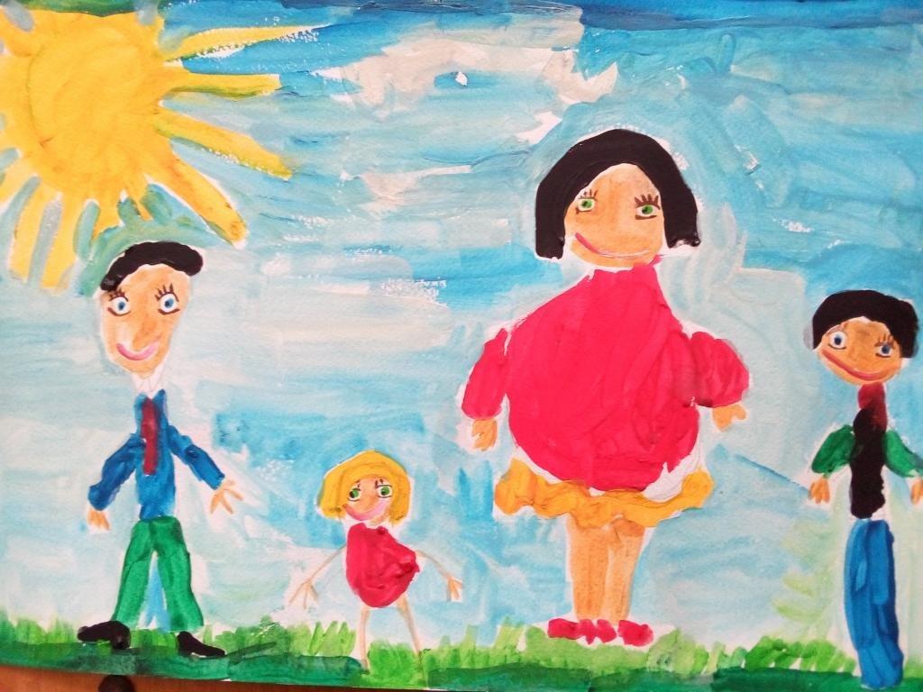 Картинки семья глазами детей