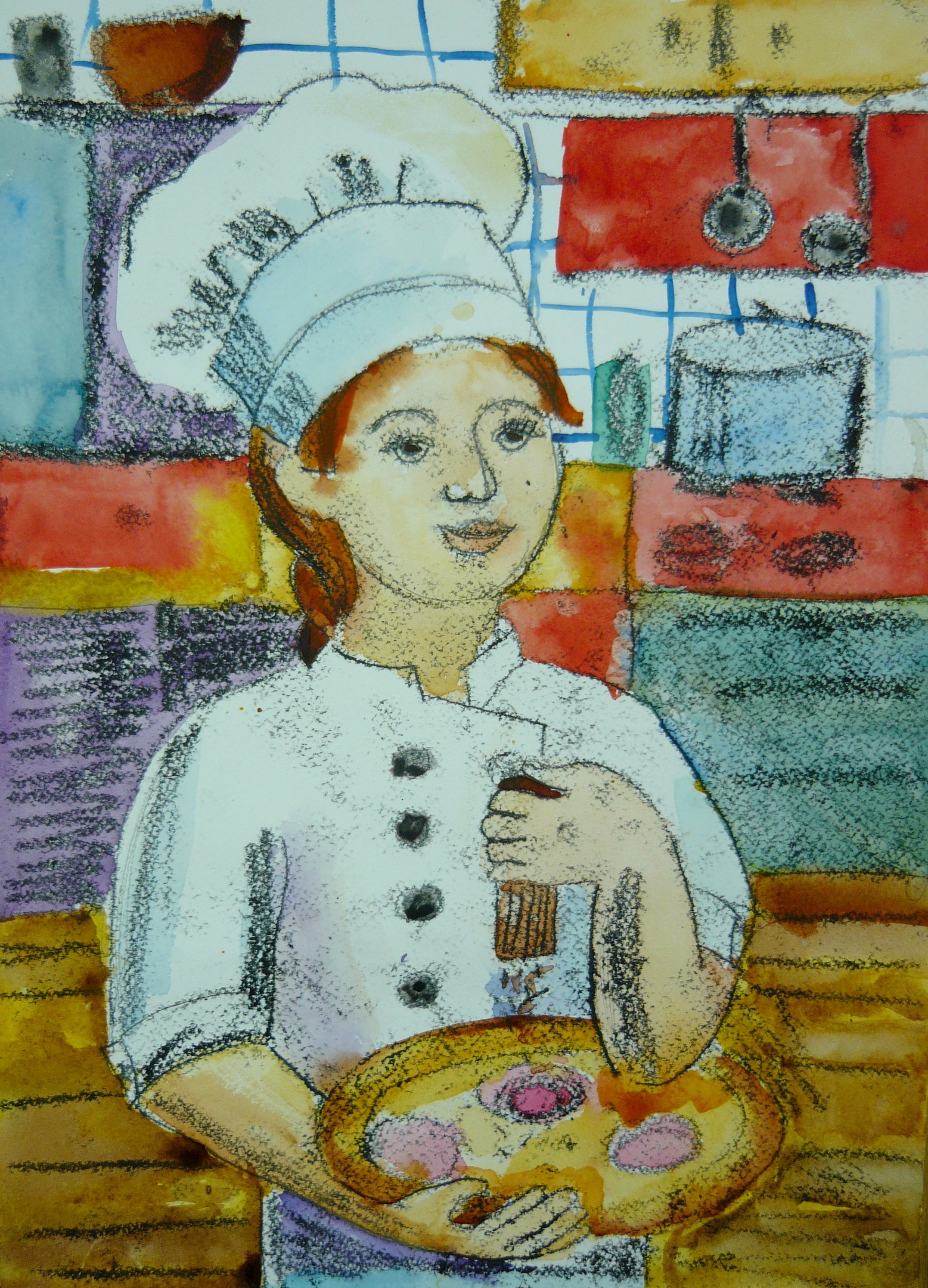 Рисунок на тему повар