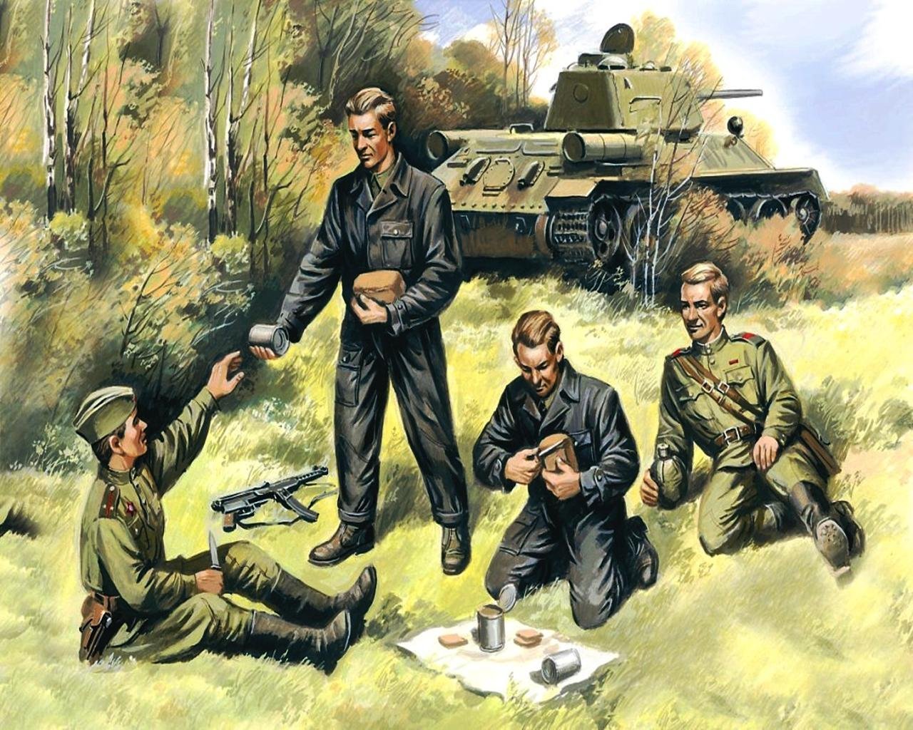ICM 1/35 Советский танковый экипаж, 1943-1945