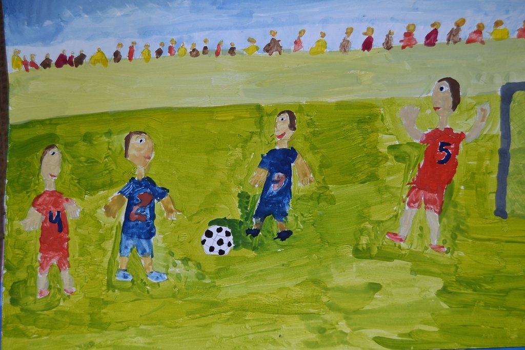 Рисунок на футбольную тему 1 класс - 80 фото