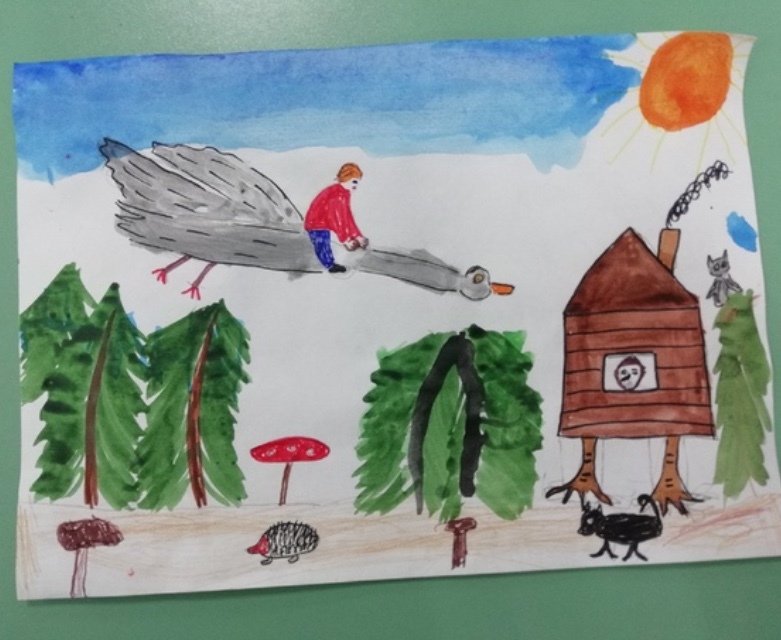 Гуси лебеди рисунок для детей 1 класса. Рисование гуси лебеди. Гуси-лебеди рисунок для детей. Рисунок к сказке гуси лебеди. Рисование по сказке гуси лебеди.