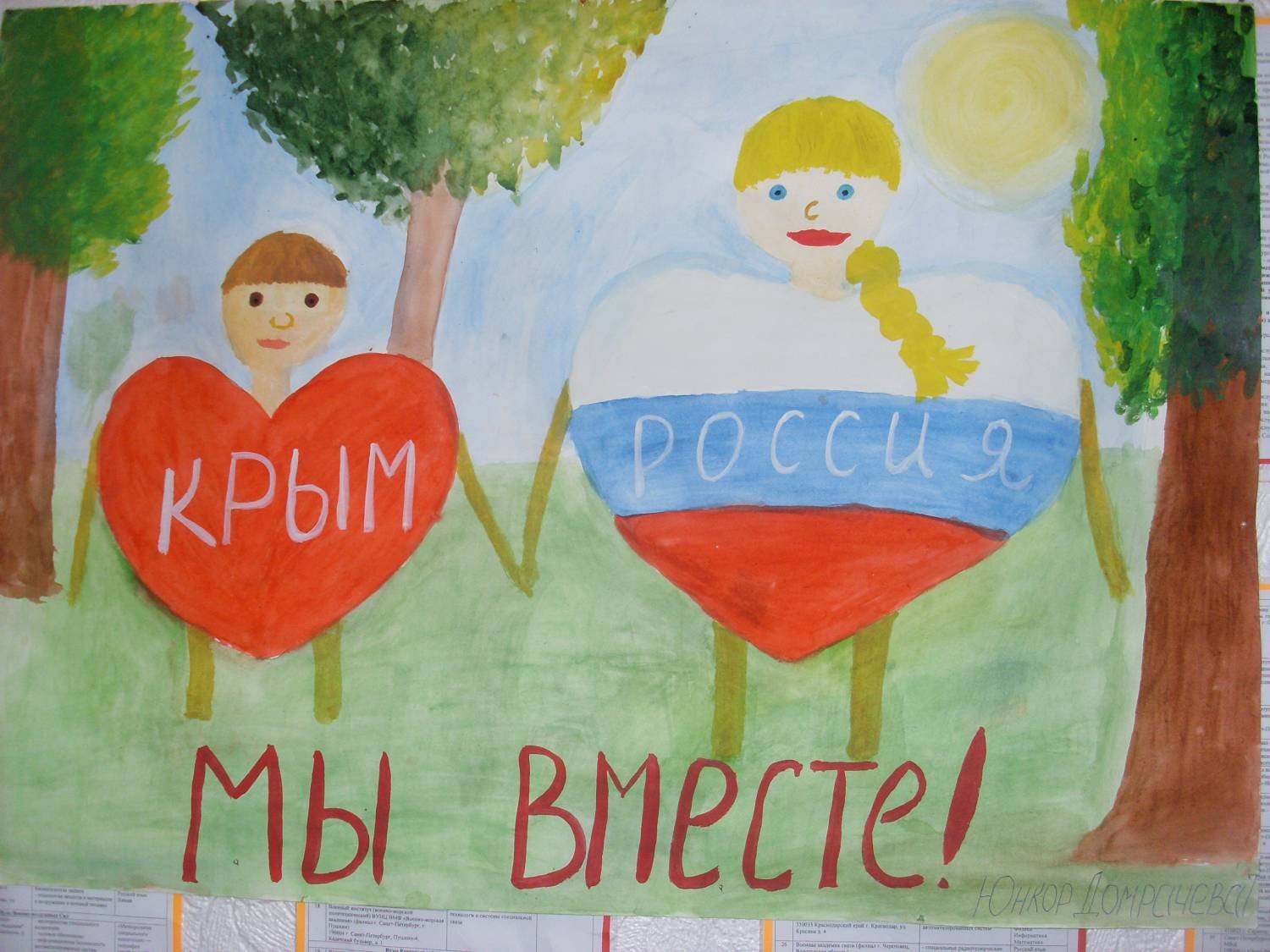 Рисунки на тему Крым и Россия вместе