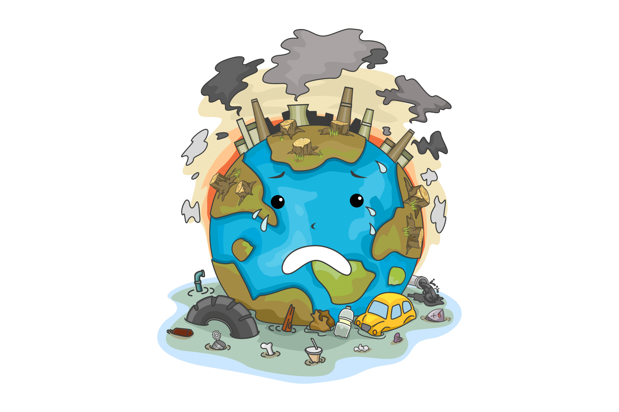 Загрязненная Планета для детей