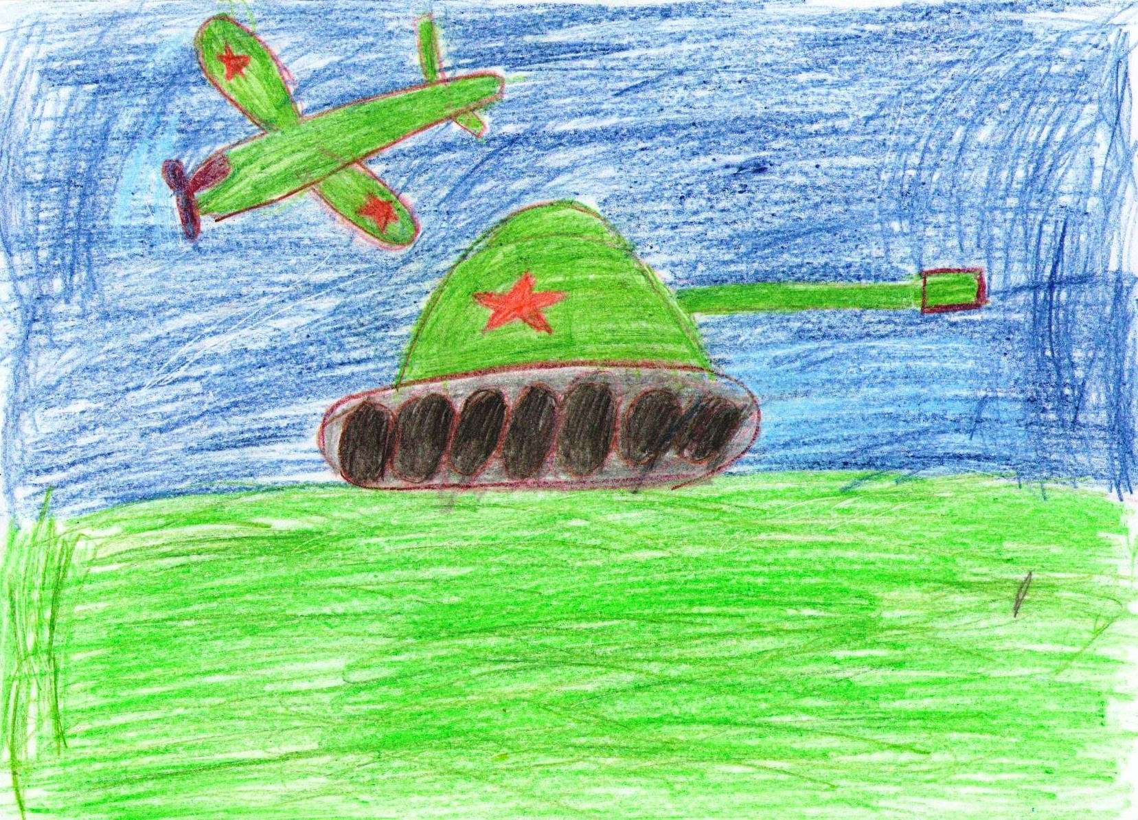 Детские рисунки на тему армия