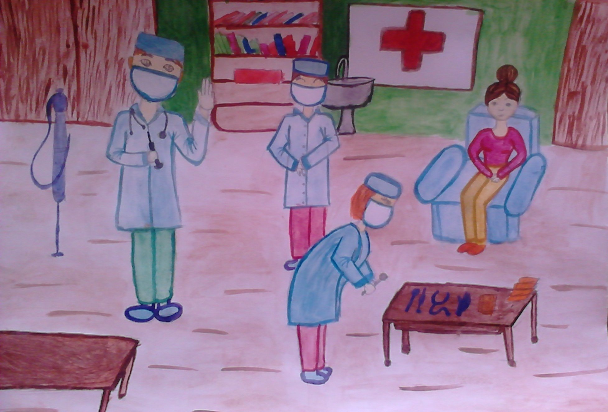 Детские рисунки на тему медицины