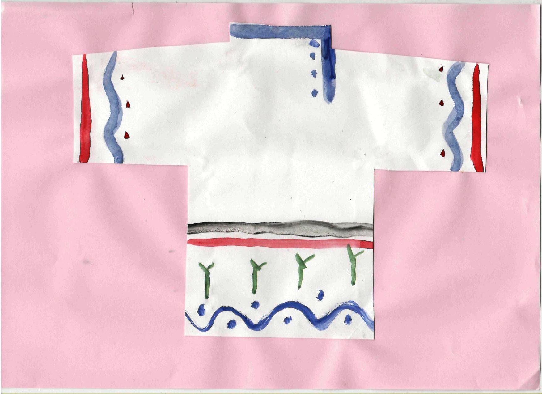 Орнамент русской рубахи рисование для детей