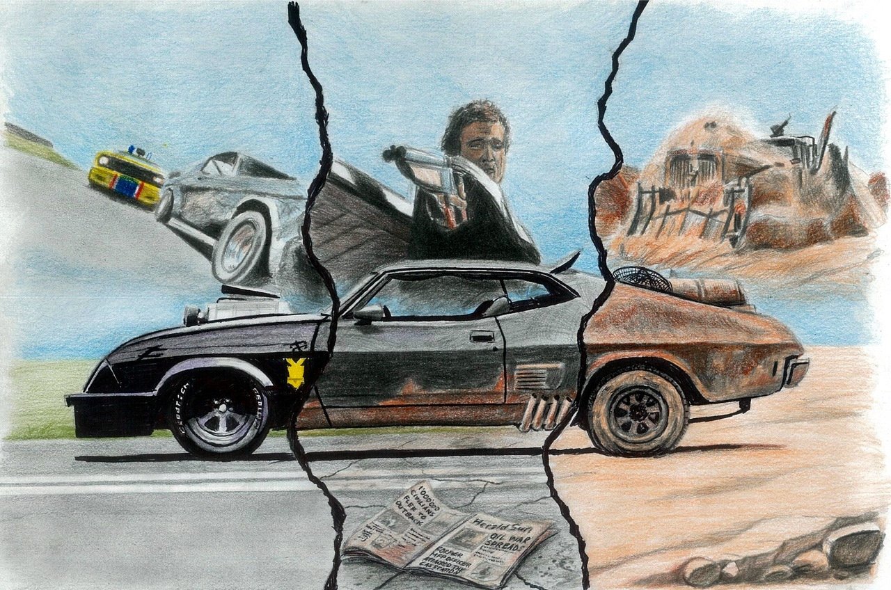 Ford Falcon Mad Max Art