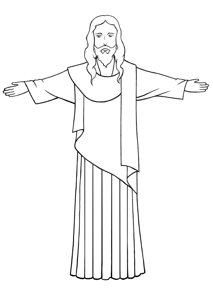 Иисус для срисовки