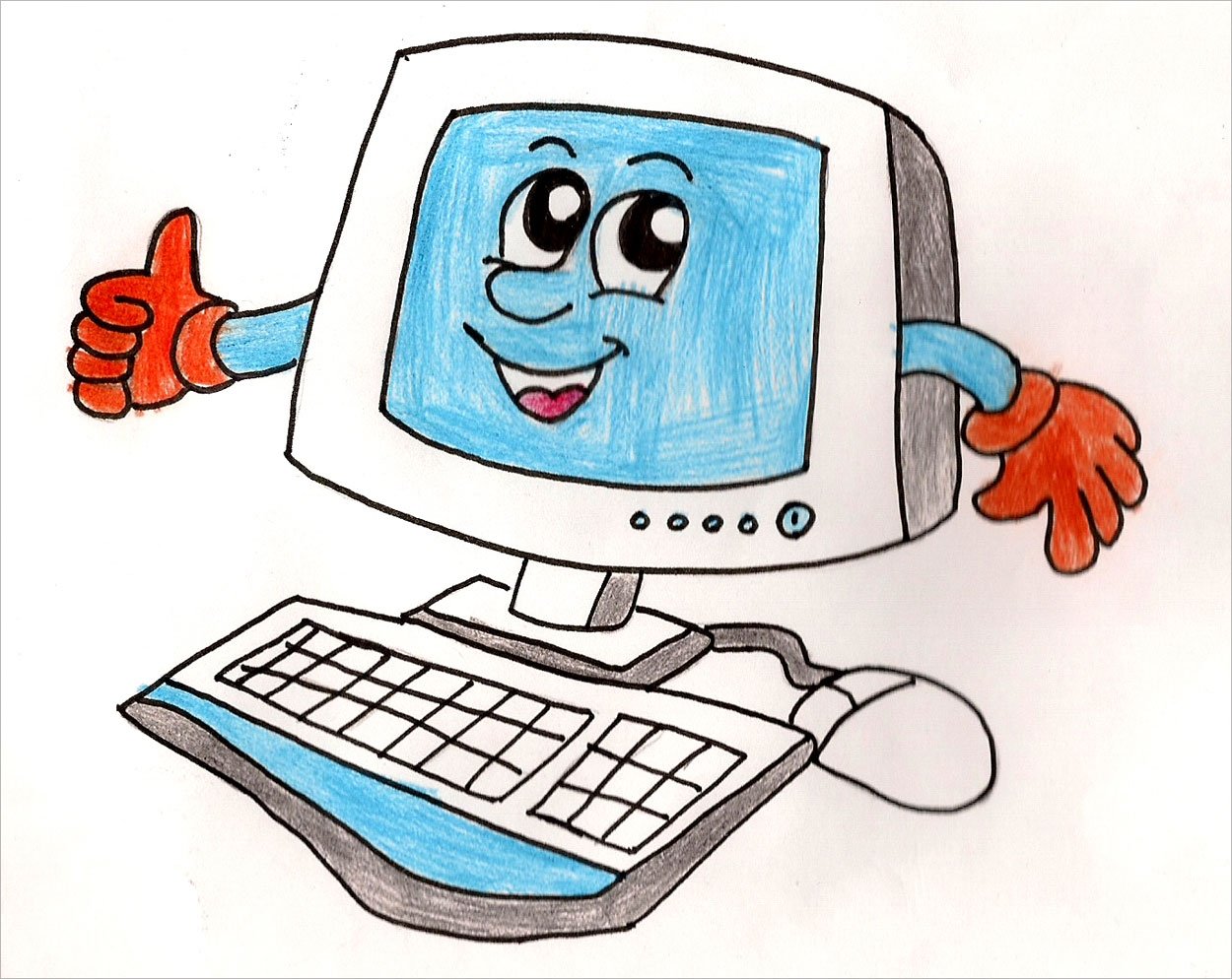 Компьютер картинка для детей