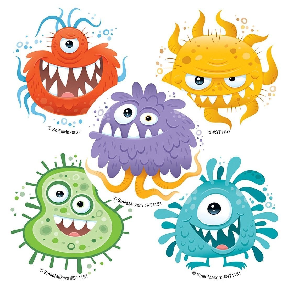 Микробы рисунки для детей
