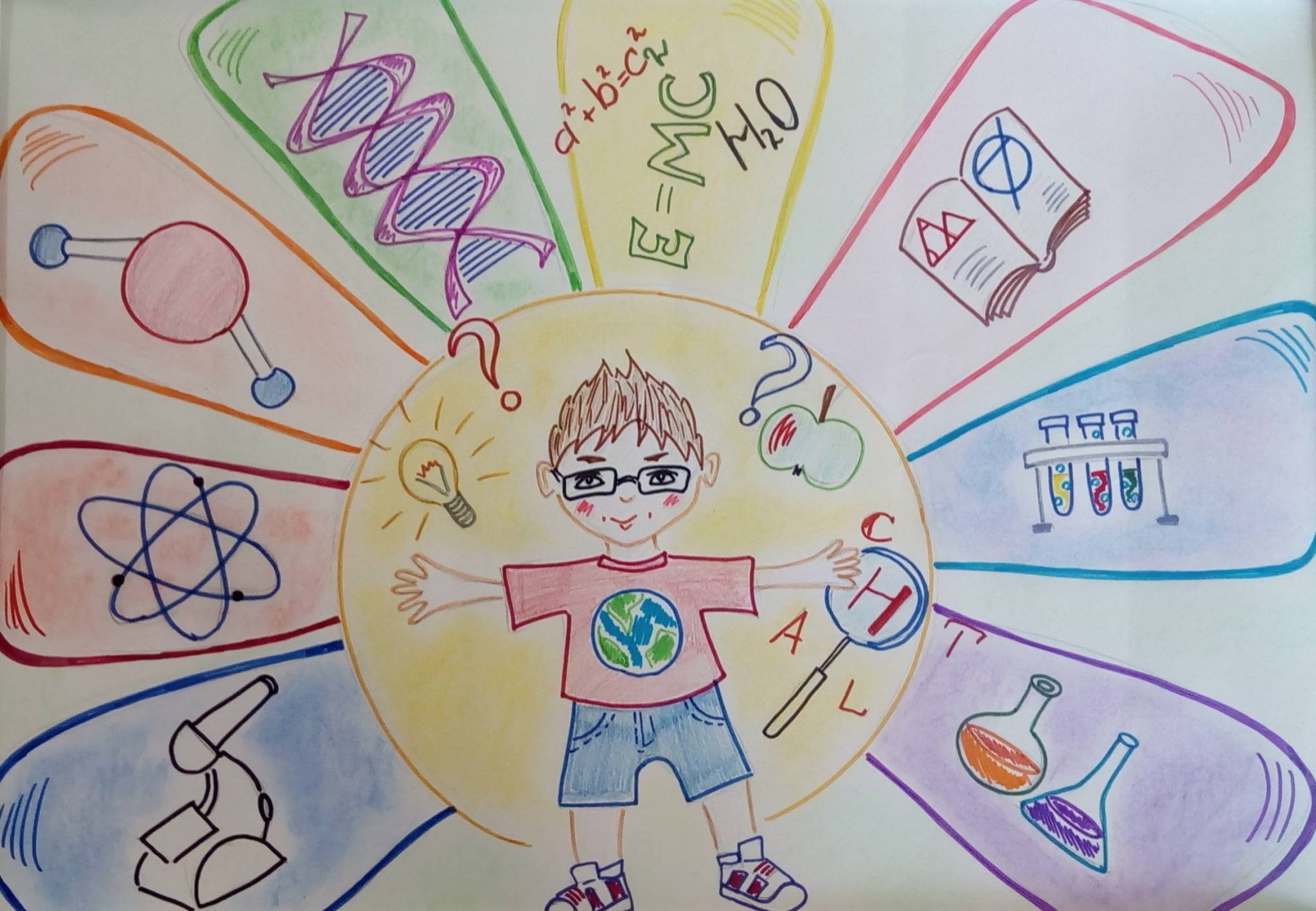 Рисунок на тему мир науки глазами детей