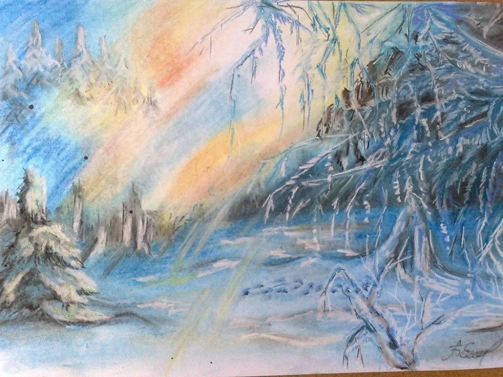 Рисунок к стихотворению зимнее. Зимний пейзаж цветными карандашами. Вьюга живопись. Зимний пейзаж пастелью. Метель в живописи.
