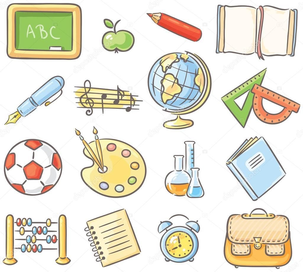 Эмблемы школьных предметов
