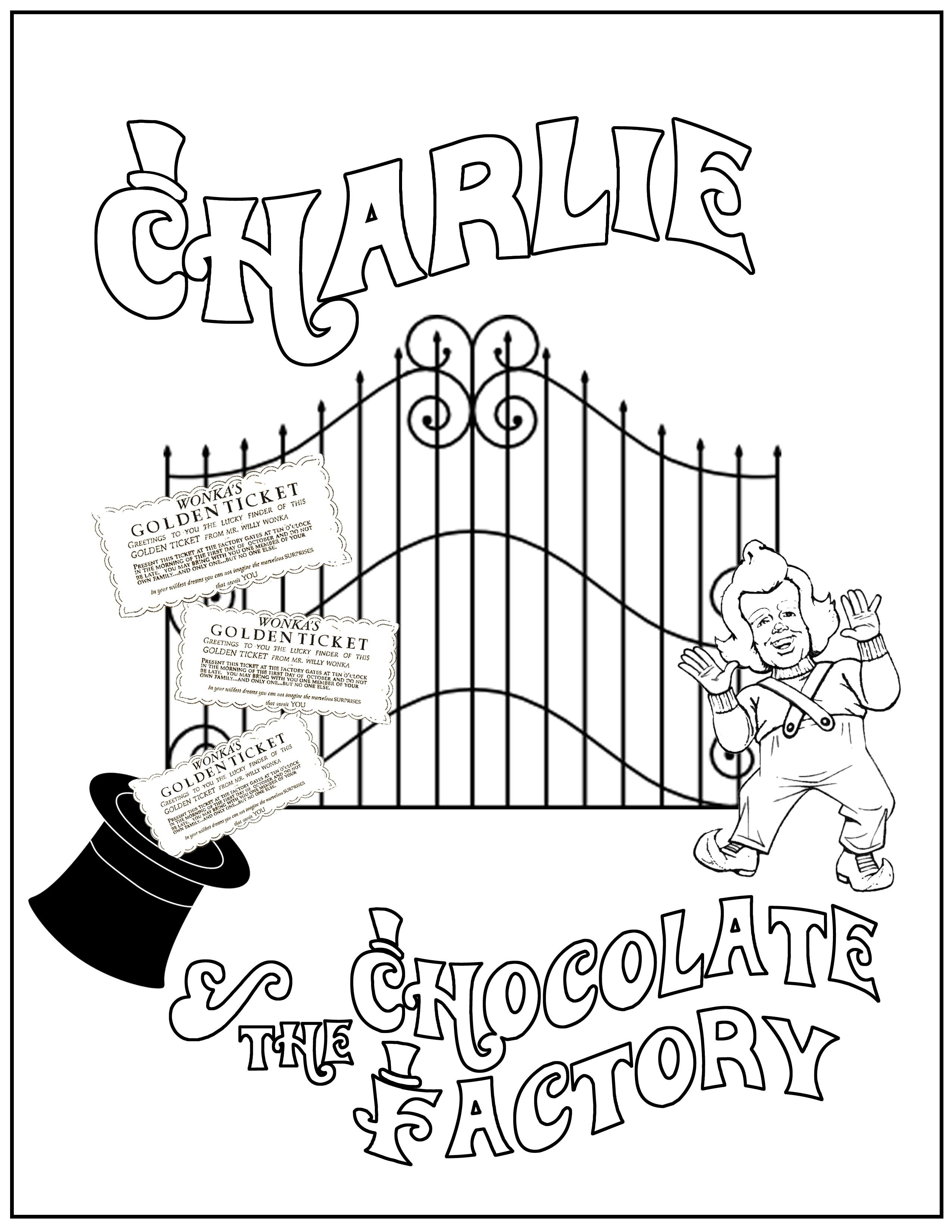 Чарли и шоколадная фабрика зарисовки