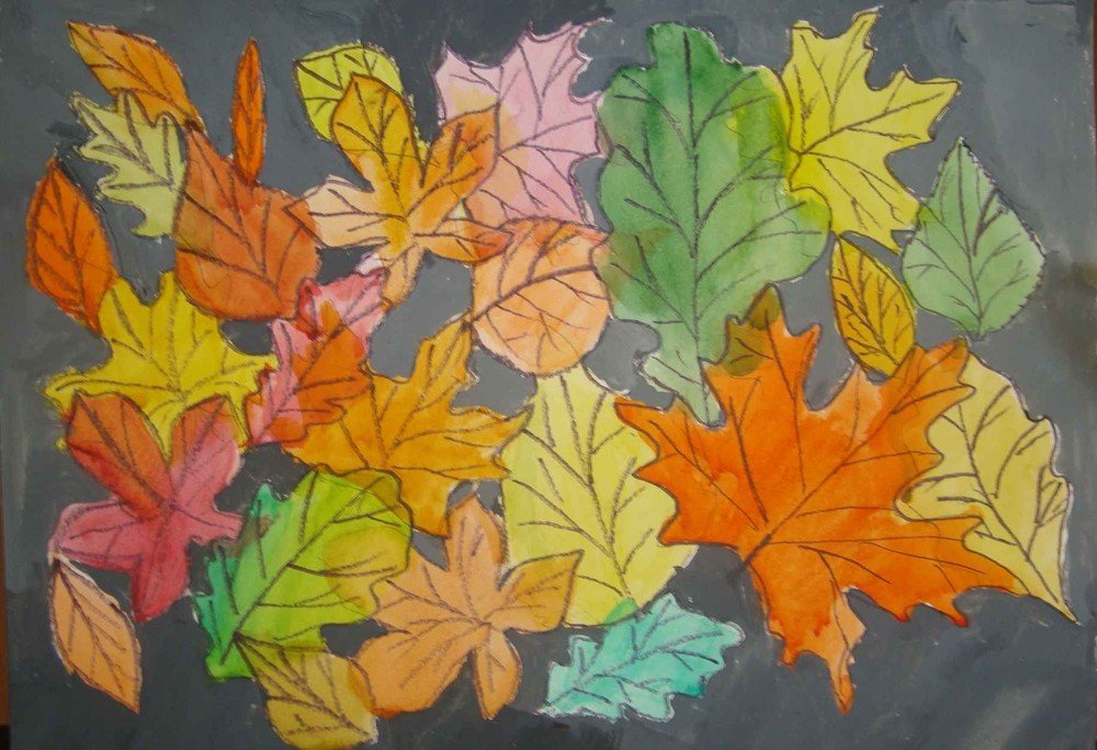 Как можно раскрасить 5 листочков. Осенний ковер рисование. Рисование листьями. Ковер из осенних листьев рисование. Листья рисунок.