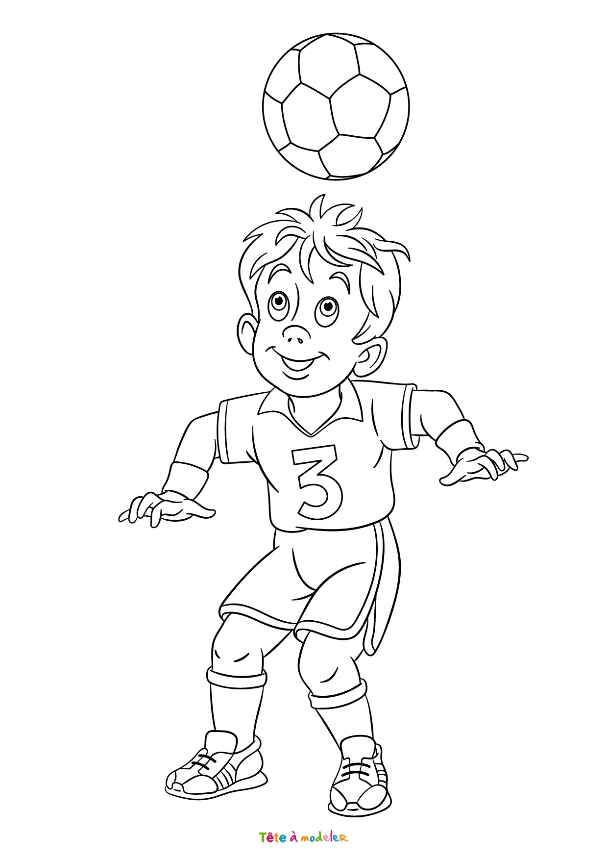 Футболист рисунок для детей
