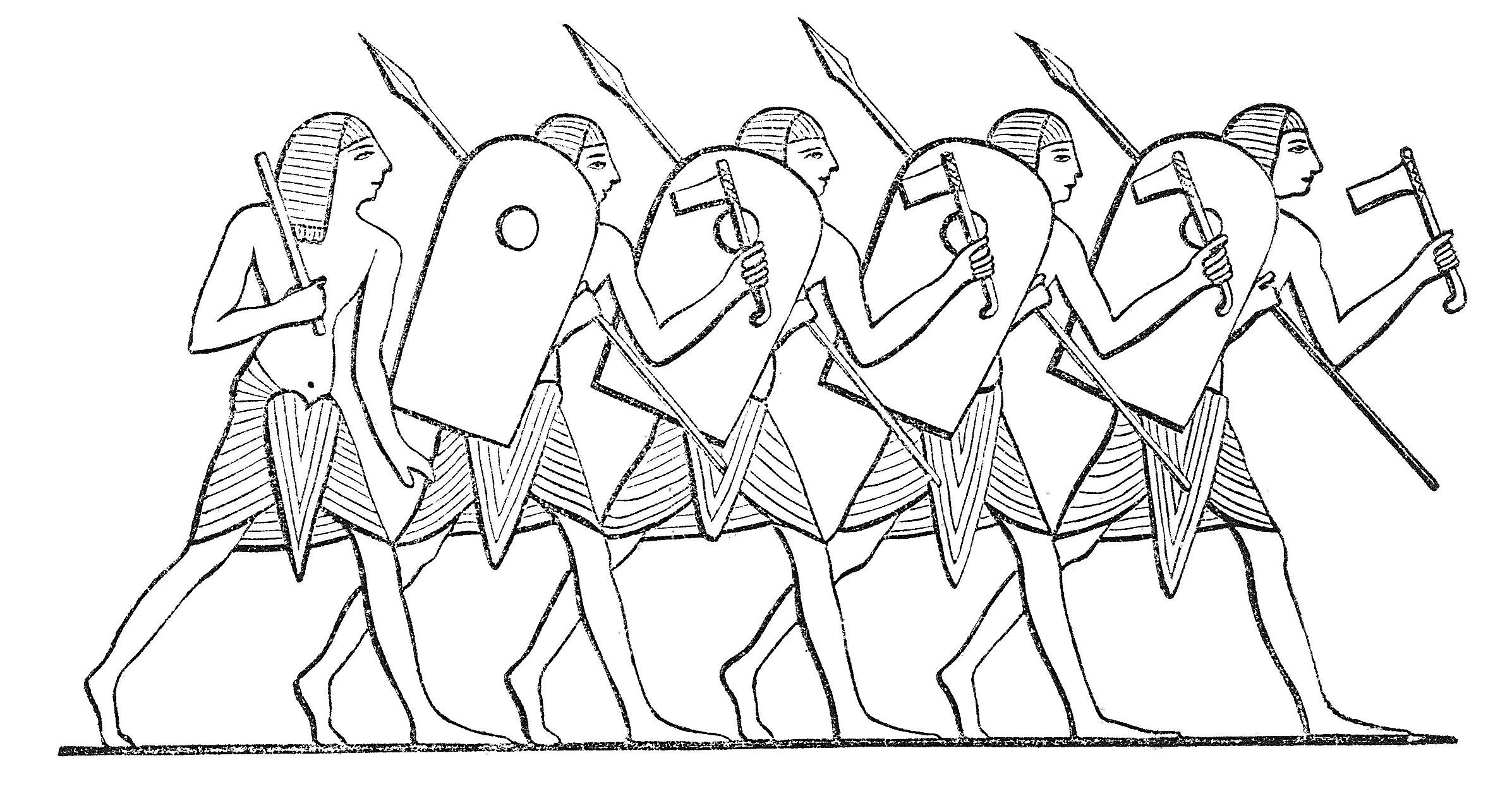 Военные походы фараонов древний Египет рисунки